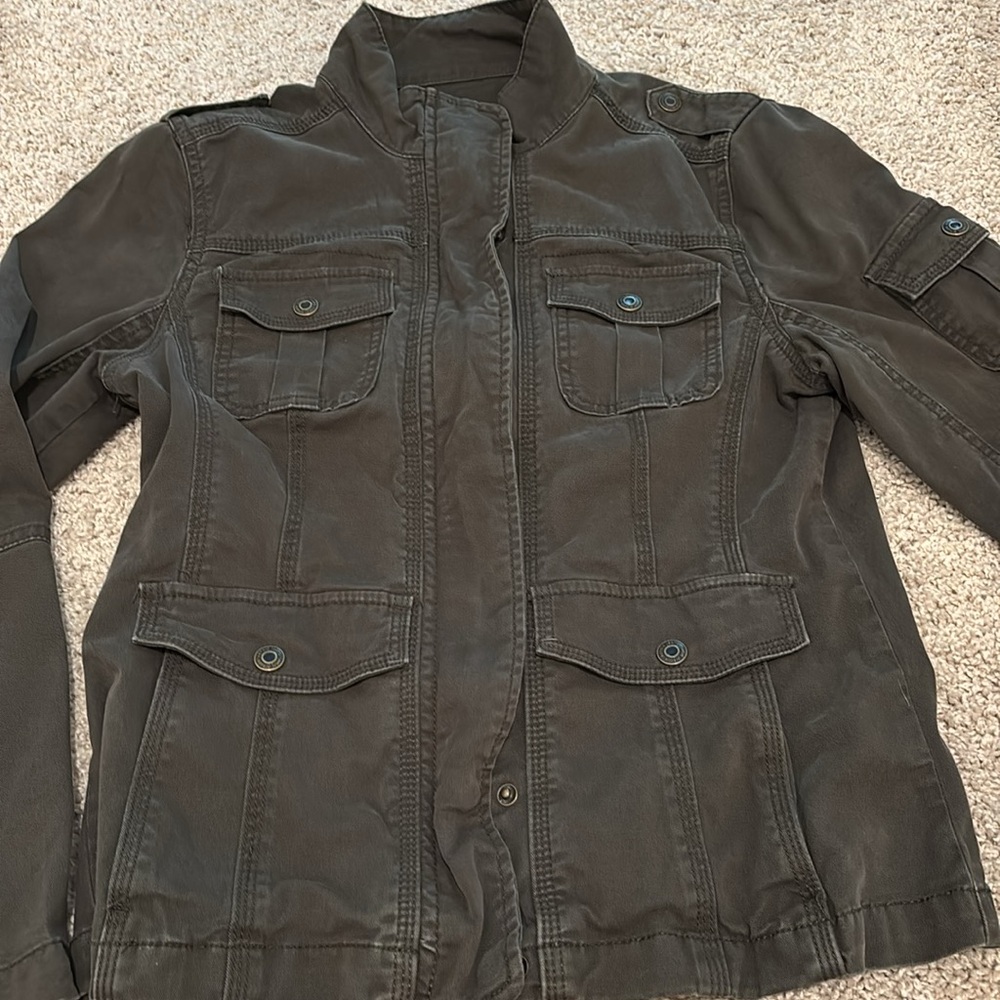 Kensie Women's Utility Jacket Duo - Olive Green & Mauve - Picture 7 of 10
